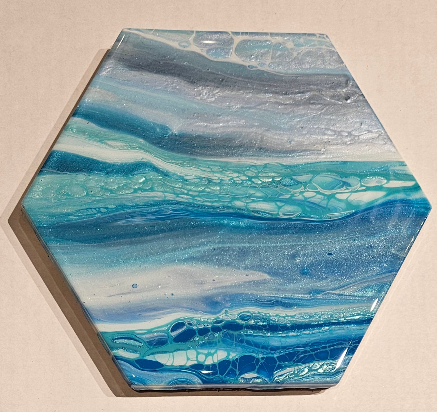 Trivet - Small Hexagon - Bermuda 1