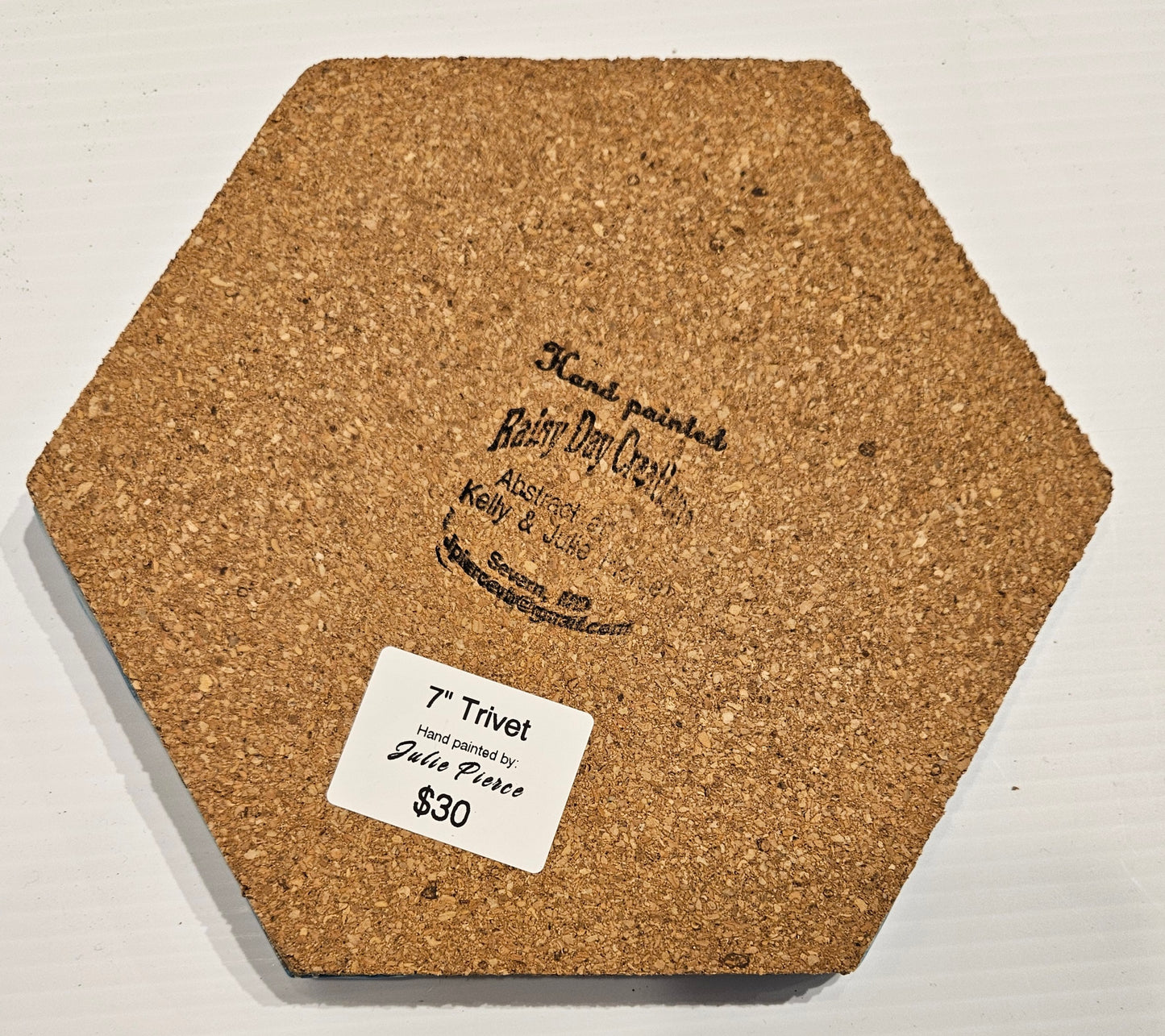 Trivet - Small Hexagon - Blue 1
