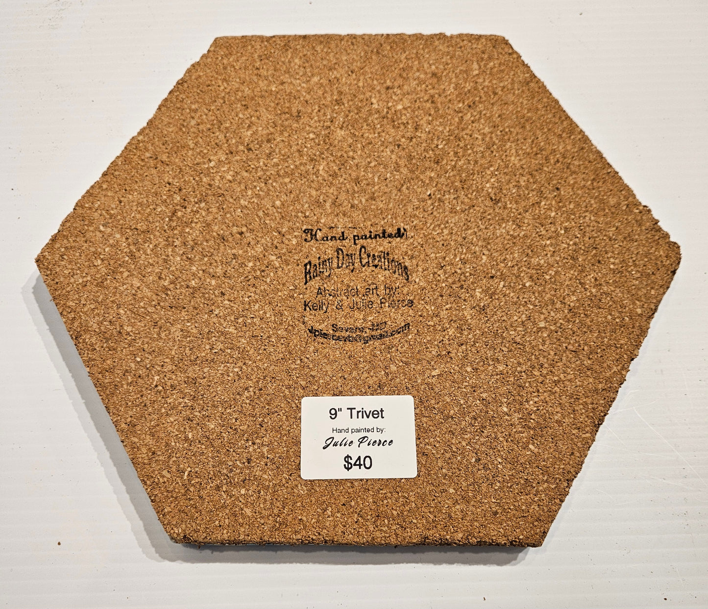 Trivet - Large Hexagon - Blue 1