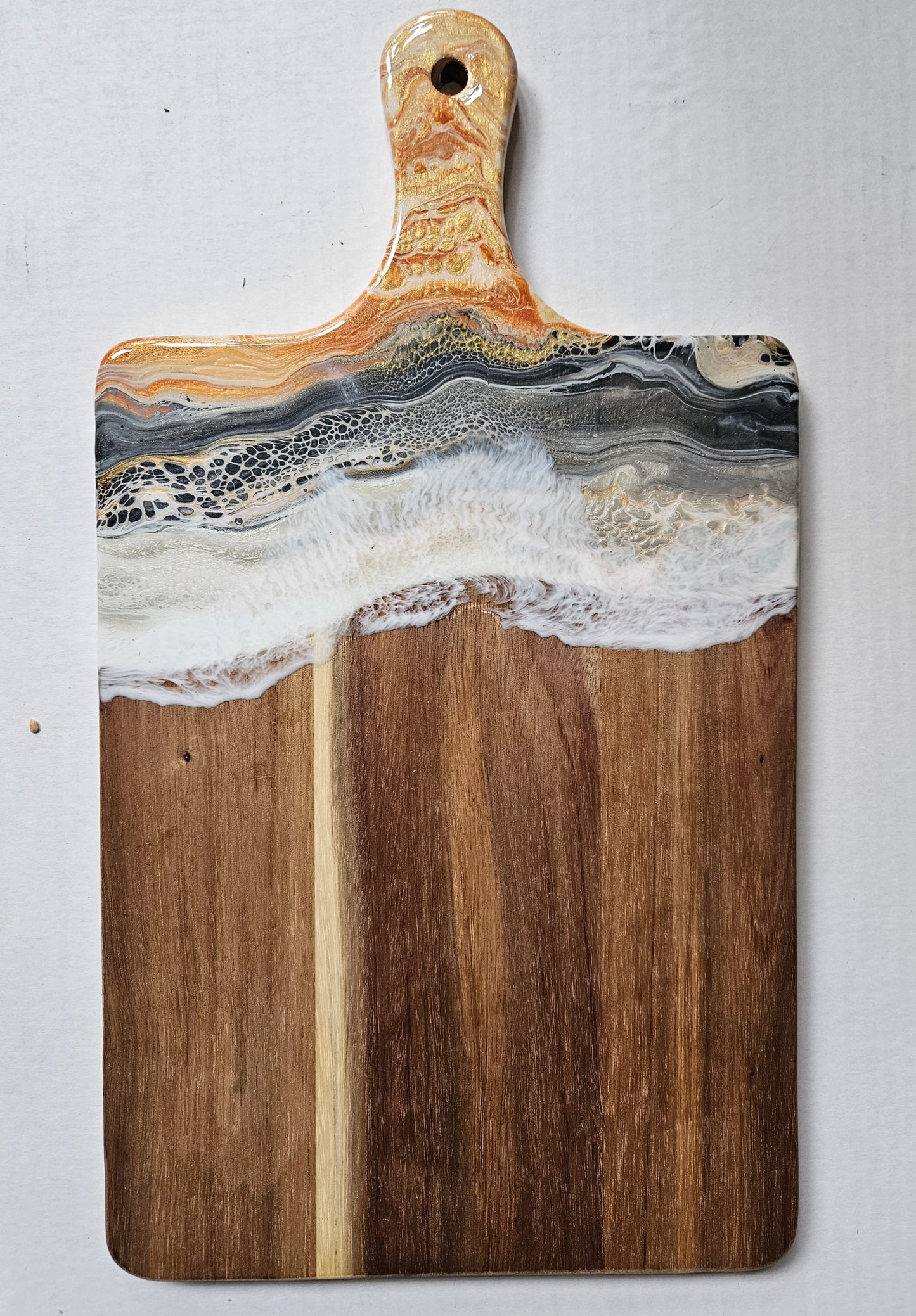 16 X 9 Acacia Serving Board - Metallic 1