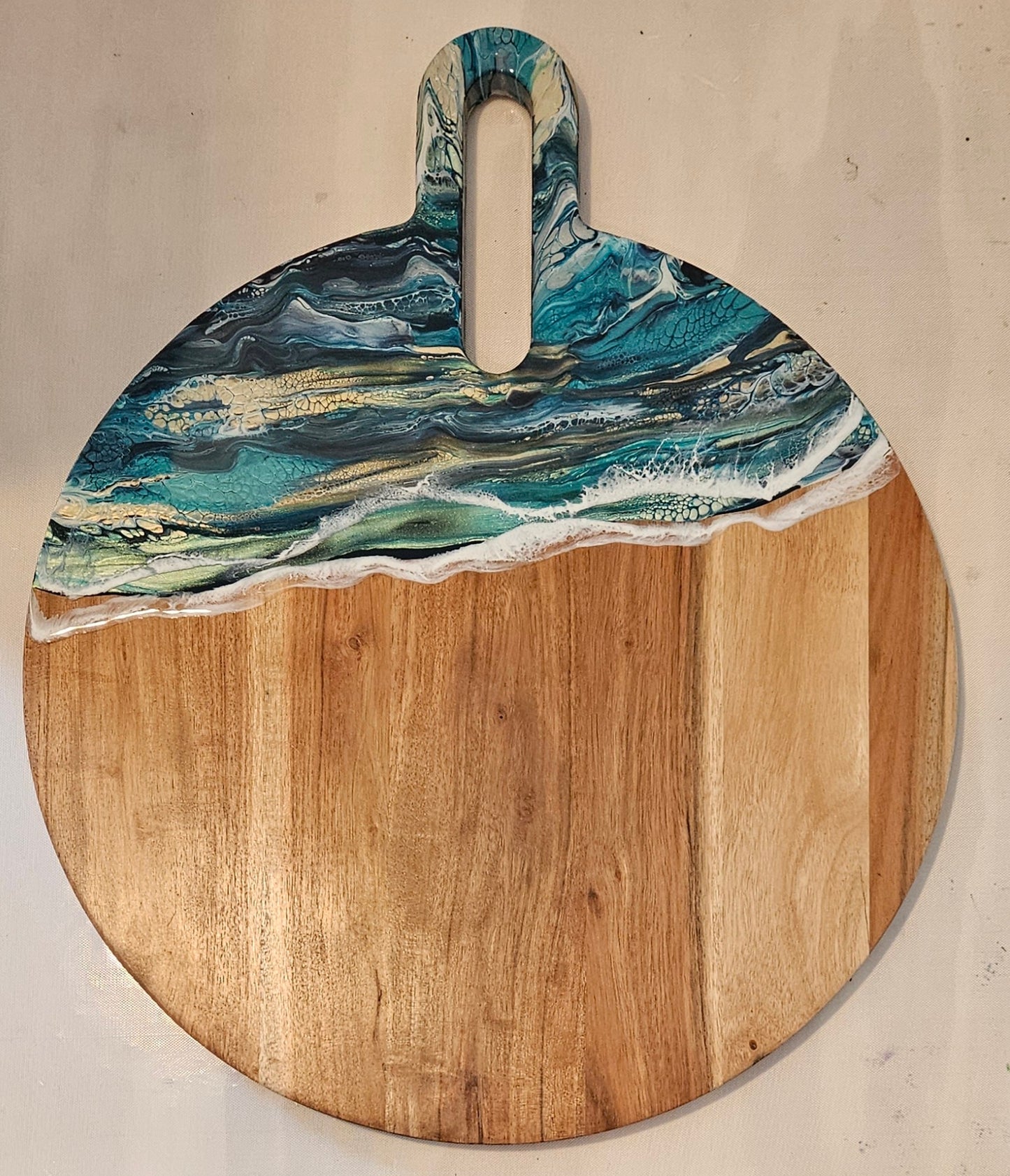 20 X 16 Round - Winter Beach
