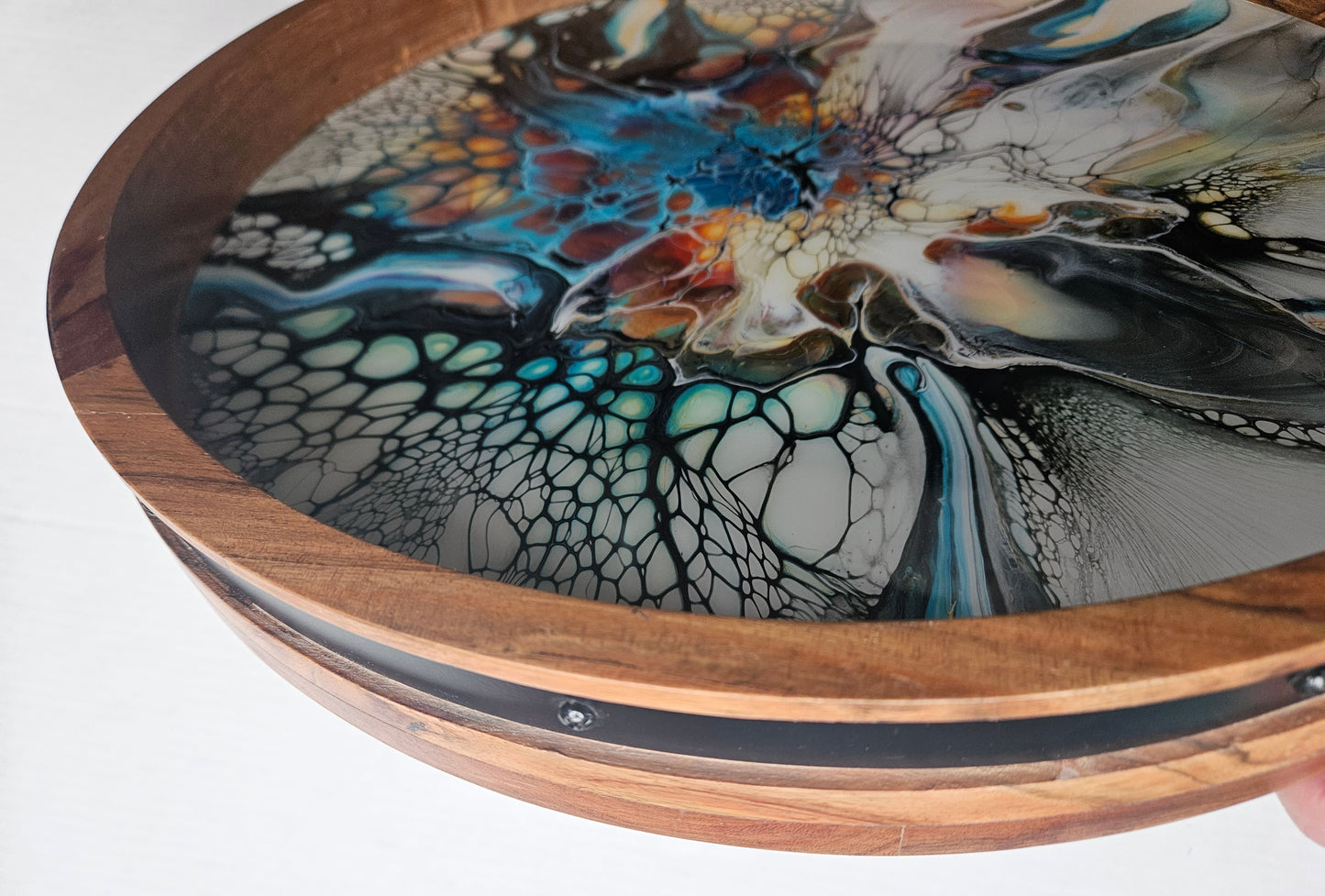 18" Acacia Lazy Susan - Colorfest