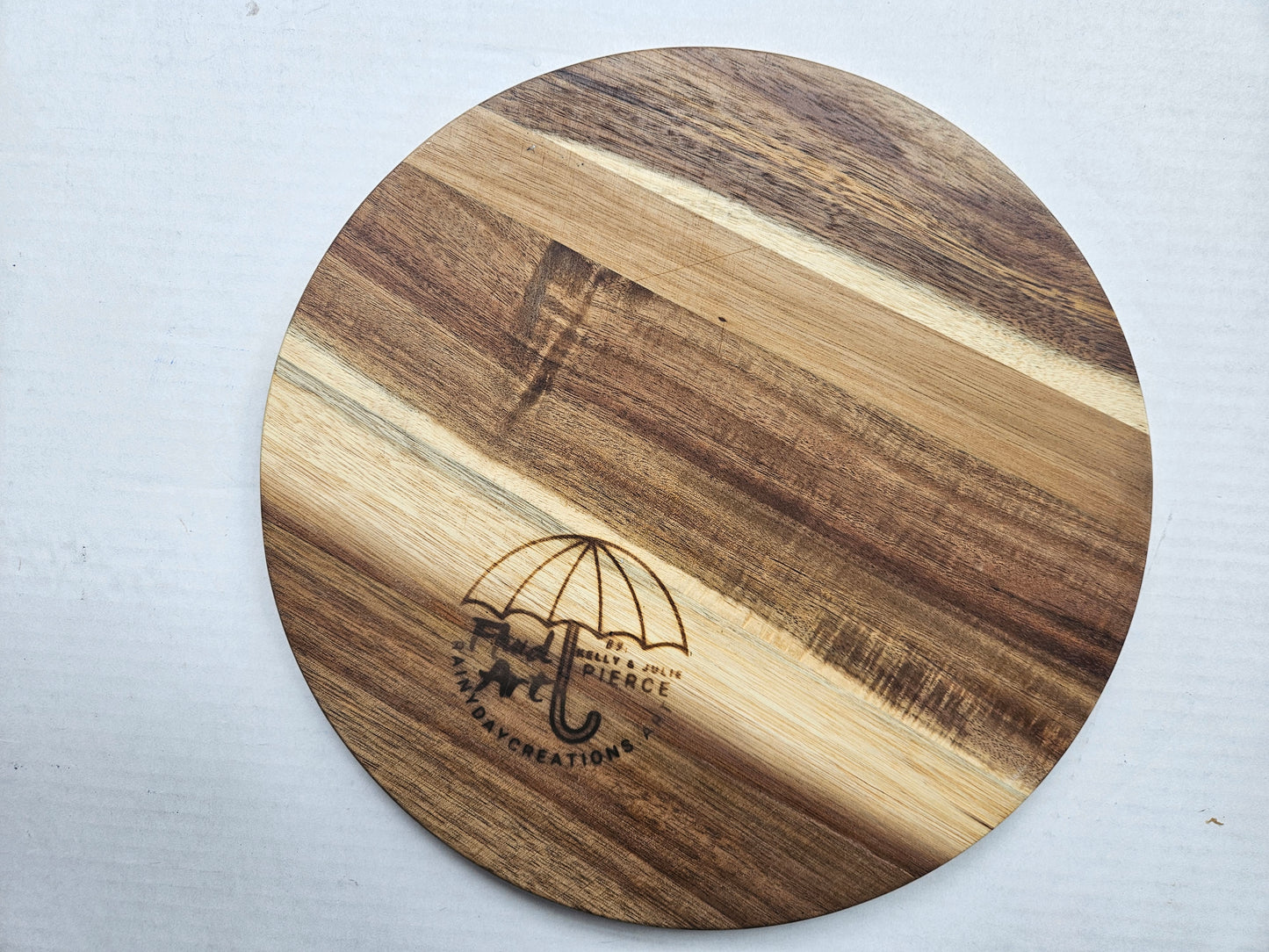 11 x 11 Round Trinket Tray - Naturally Metallic