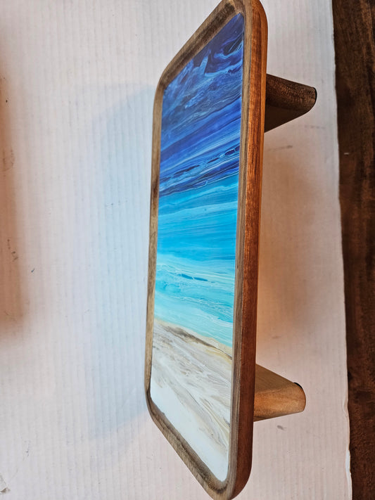 6 x 12 trinket tray w/ legs - Night Beach 3