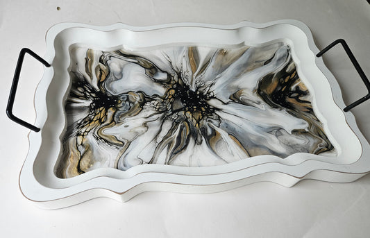 11 x 16 1/2 Serving Tray - Naturally Metallic 1