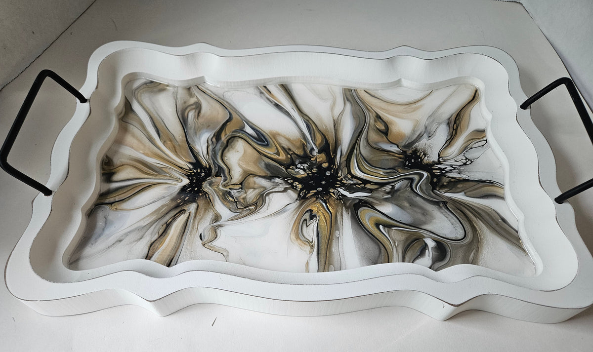11 x 16 1/2 Serving Tray - Naturally Metallic 2