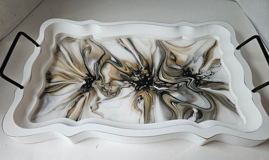 11 x 16 1/2 Serving Tray - Naturally Metallic 2