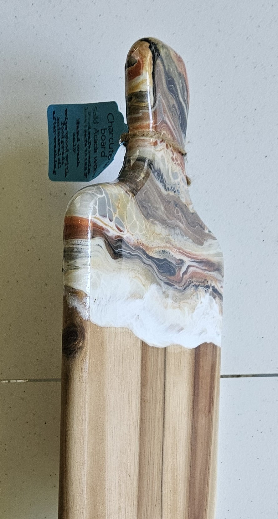 7 1/2 X 13 1/2" Charcuterie Board - Metallic 2