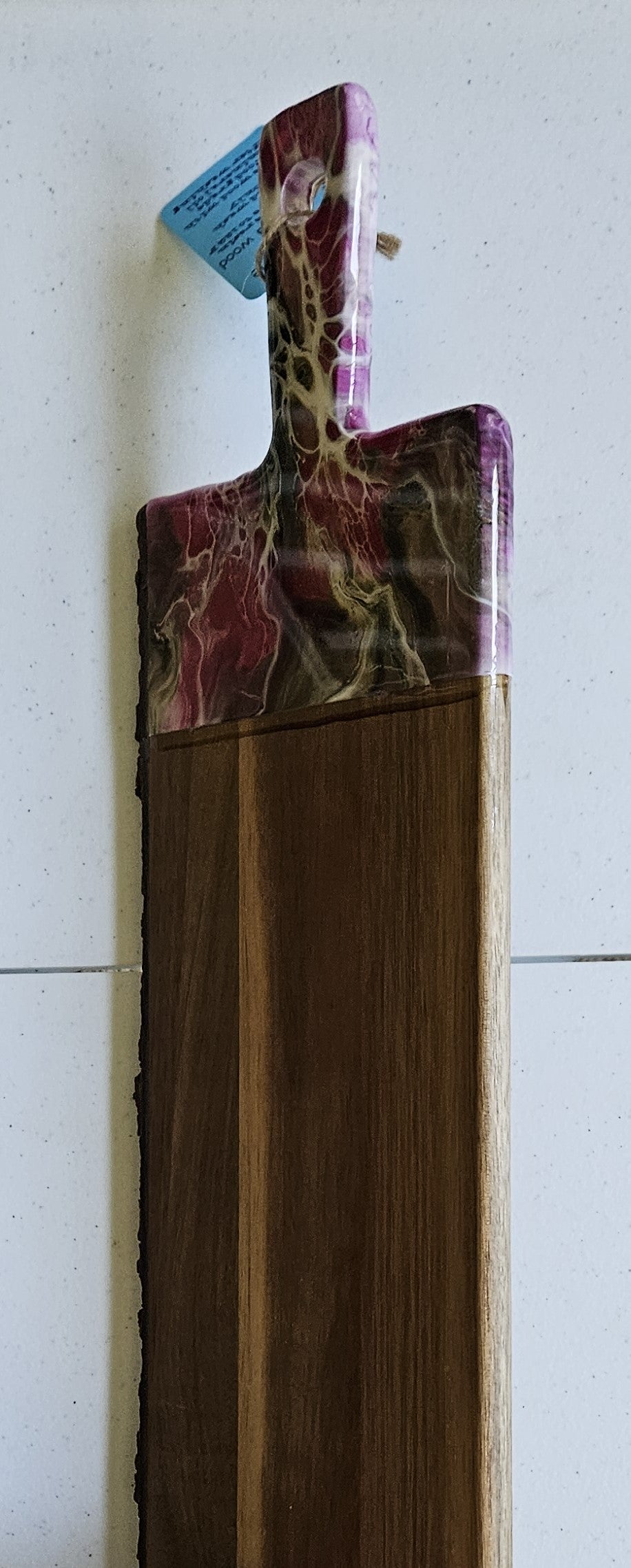 20" X 6" Live Edge Acacia - Pink