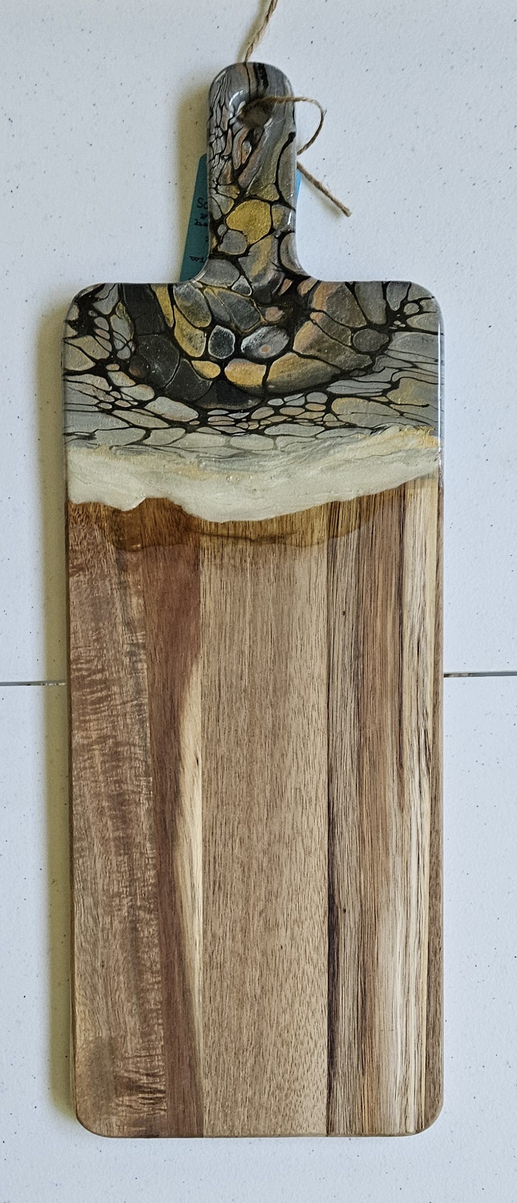 20 1/2 × 7 1/4 Serving Board - Metallic 1
