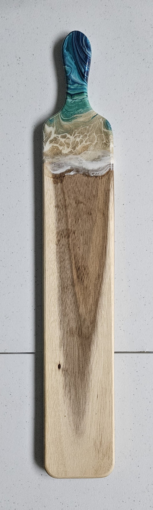 22 1/2" X 3 1/2" Acacia Board - Blue/Green 1