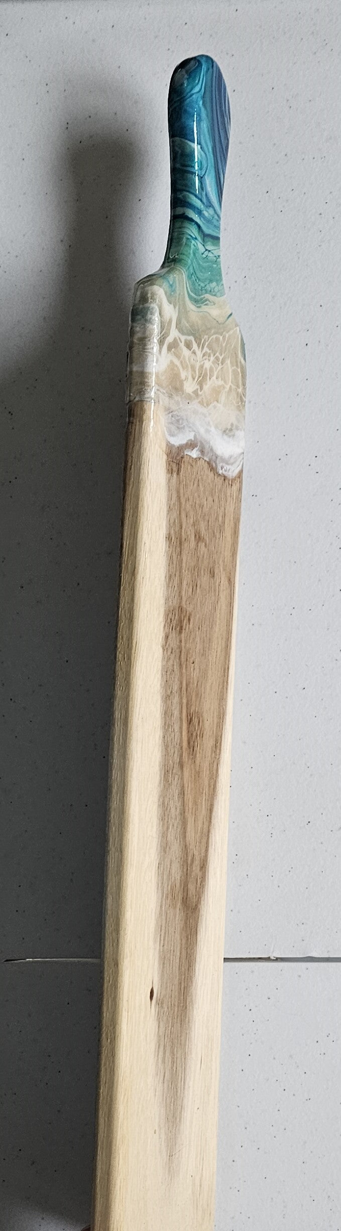 22 1/2" X 3 1/2" Acacia Board - Blue/Green 1