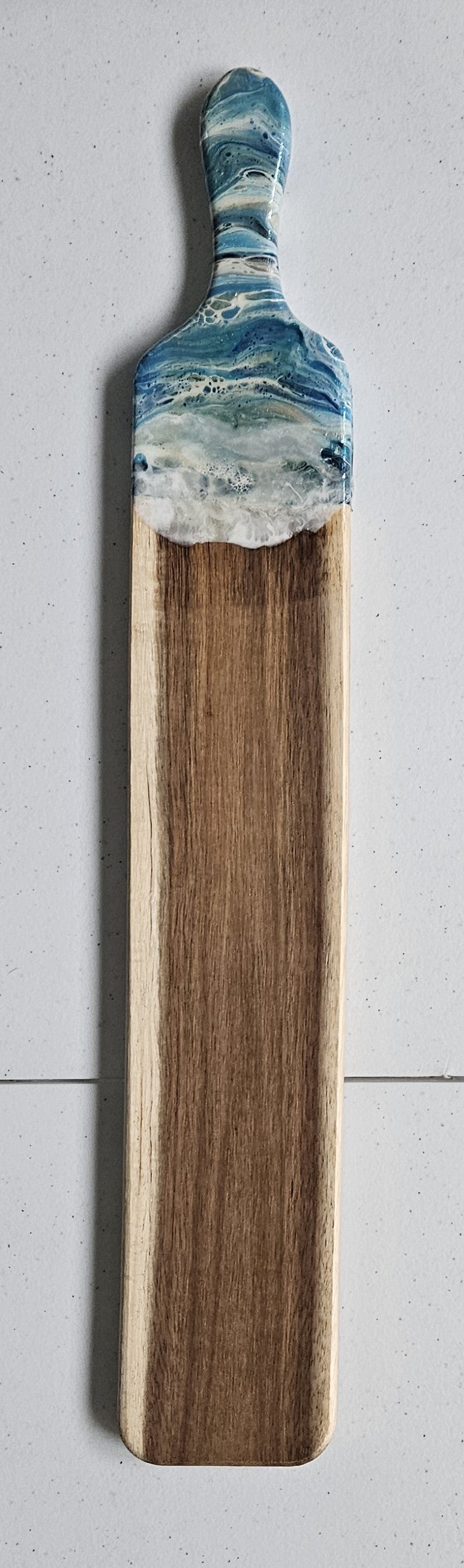 22 1/2" X 3 1/2" Acacia Board - Blue/Green 2
