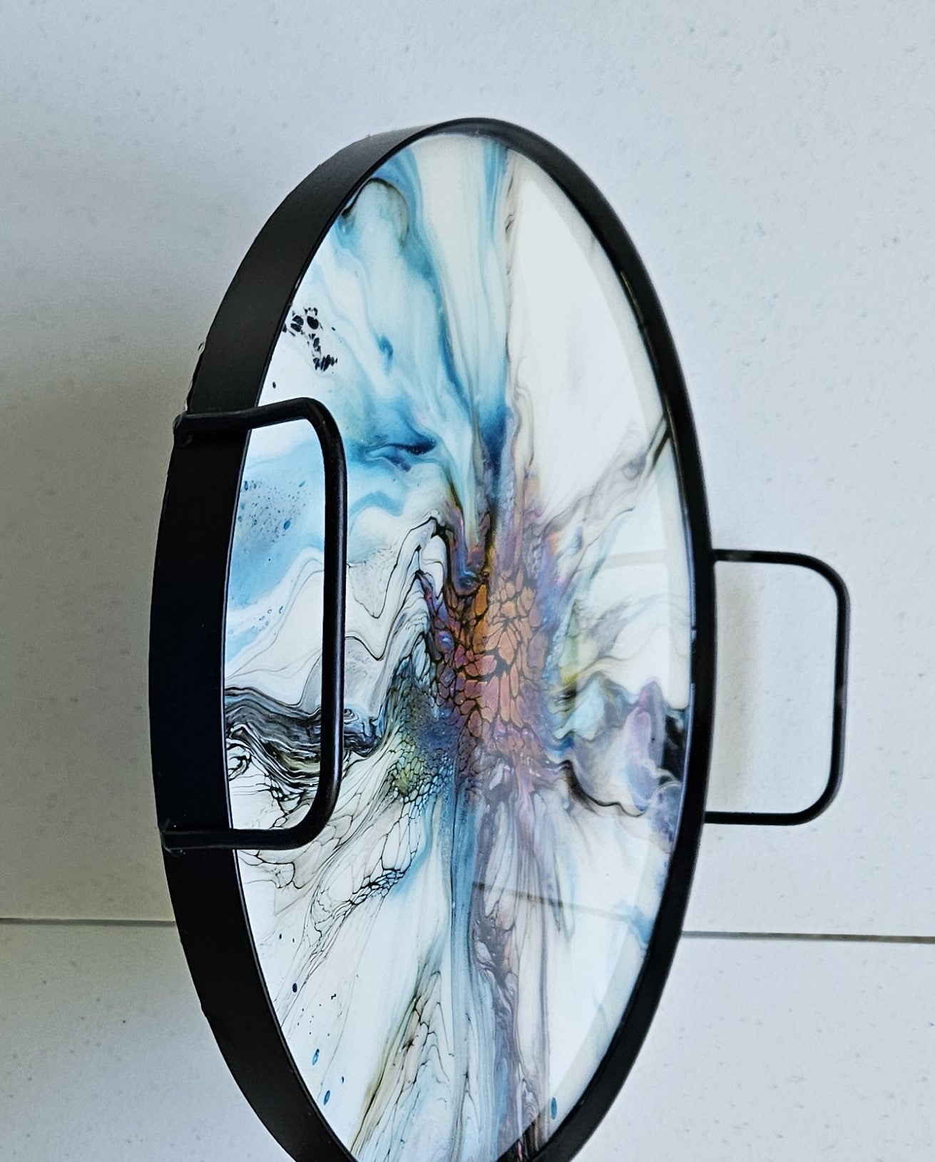 12" Round Serving Tray - White 2