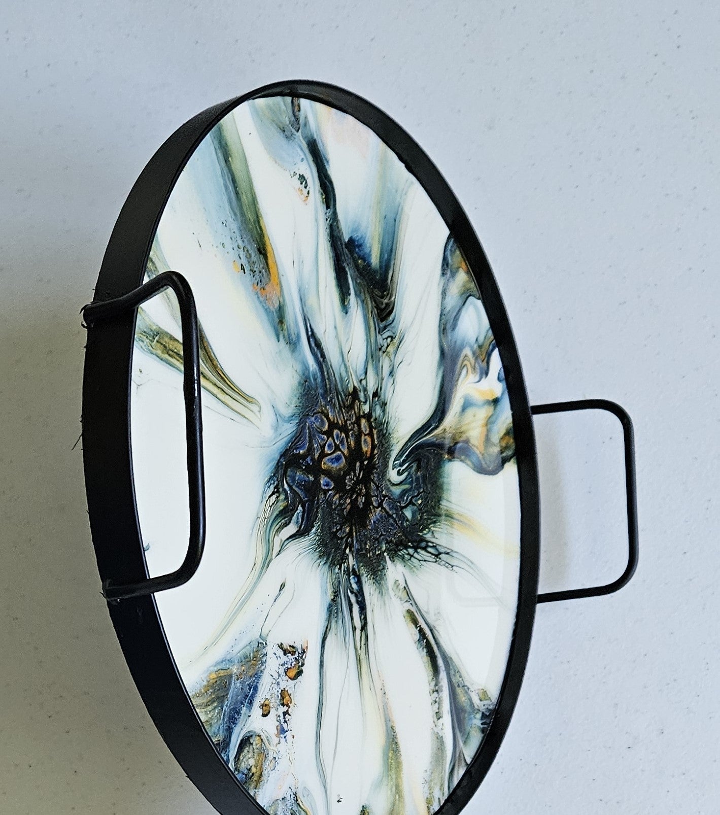 12" Round Serving Tray - White 1