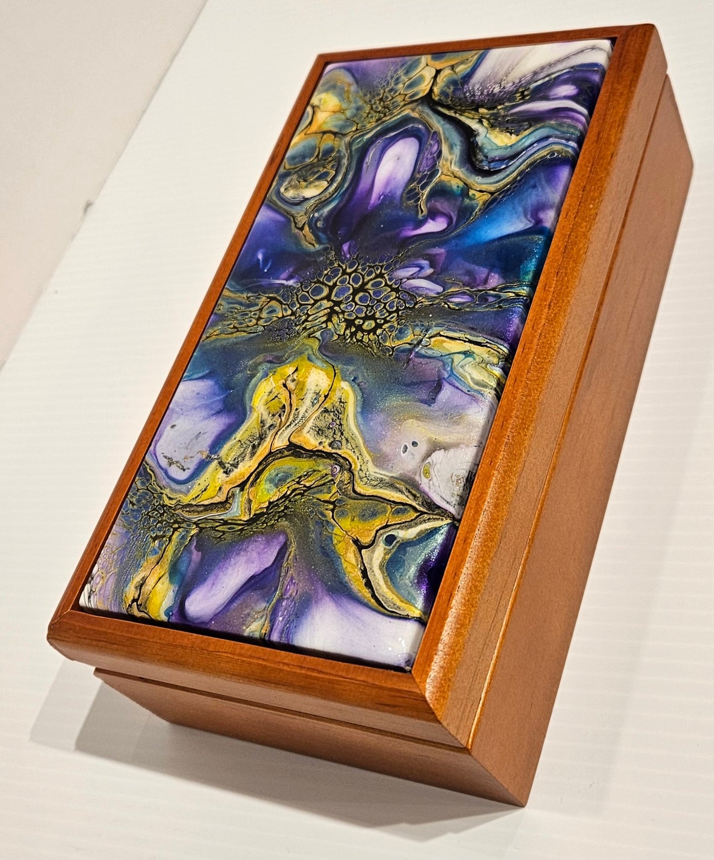 Jewelry Box - Large - Purple/Gold 1
