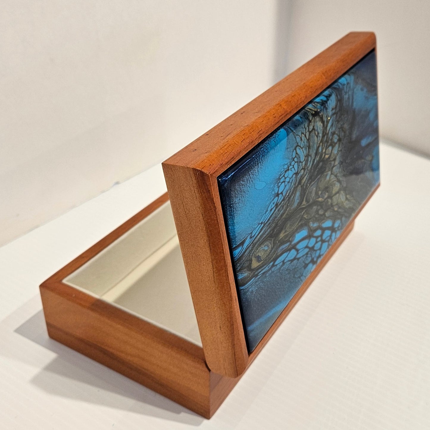 Jewelry Box - Large - Blue/Gold 2