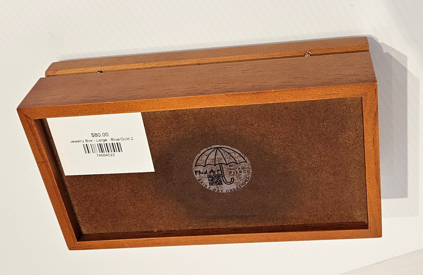 Jewelry Box - Large - Blue/Gold 2
