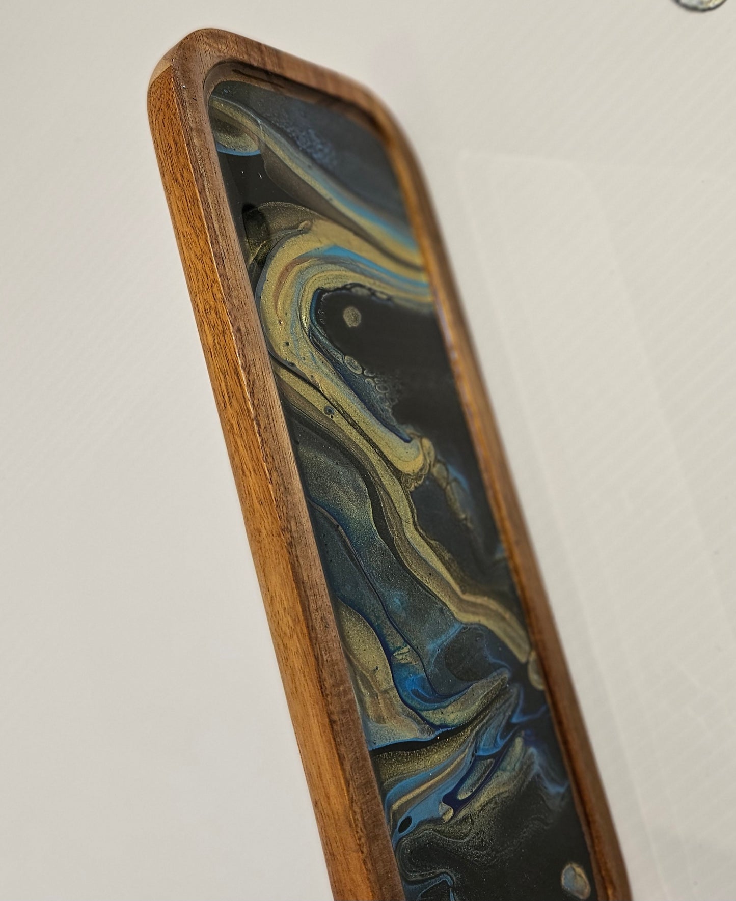 4 × 11 TRINKET TRAY - Gold/Green 1
