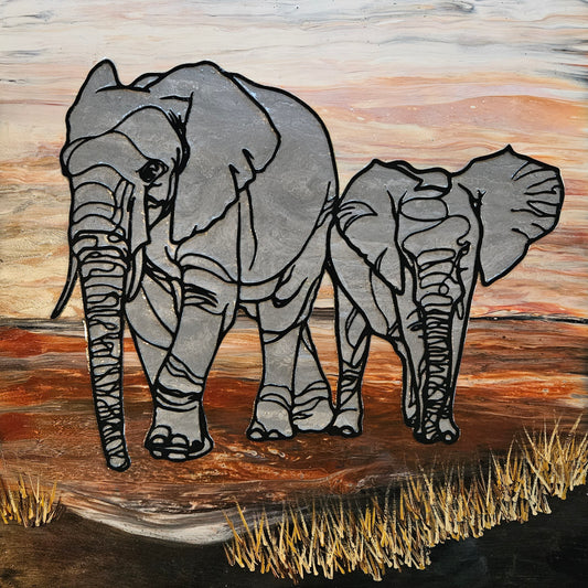 Elephants at Dusk 2025