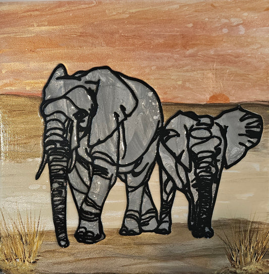 Elephants at Sunrise 2025