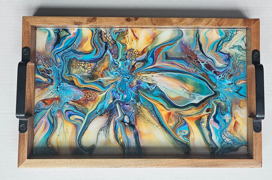 10 x 16 Acacia Serving Tray - Colorfest