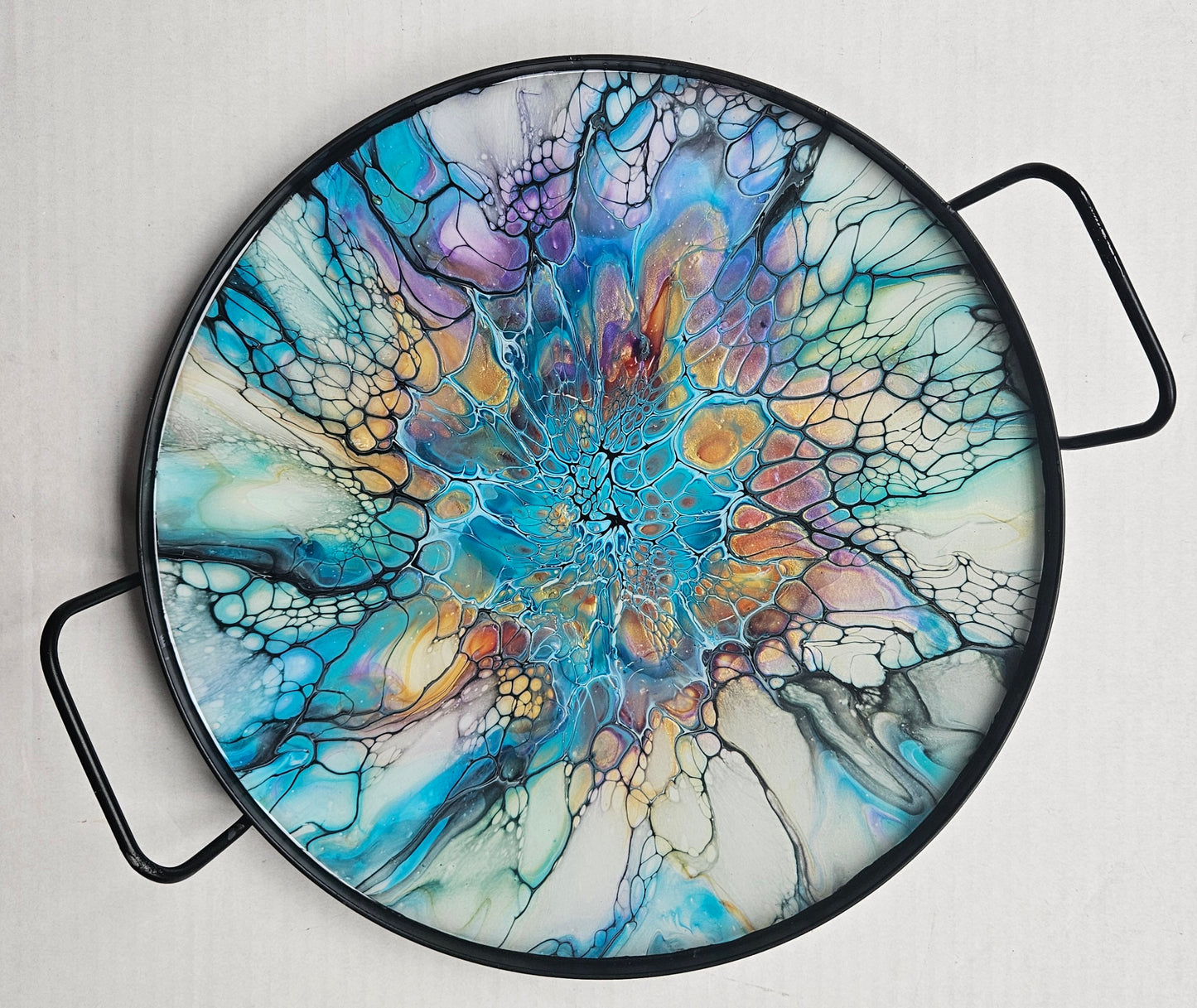 12" Round Serving Tray - Colorfest