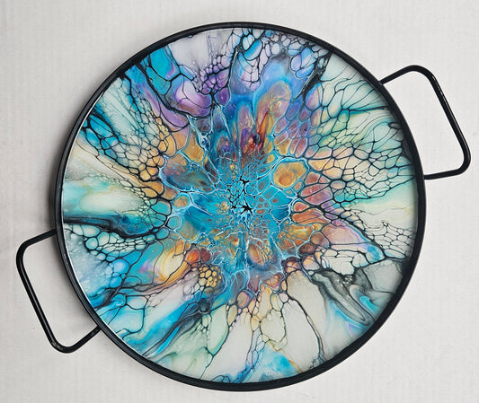 12" Round Serving Tray - Colorfest