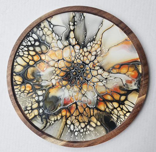 11 x 11 Round Trinket Tray - Autumn Harvest
