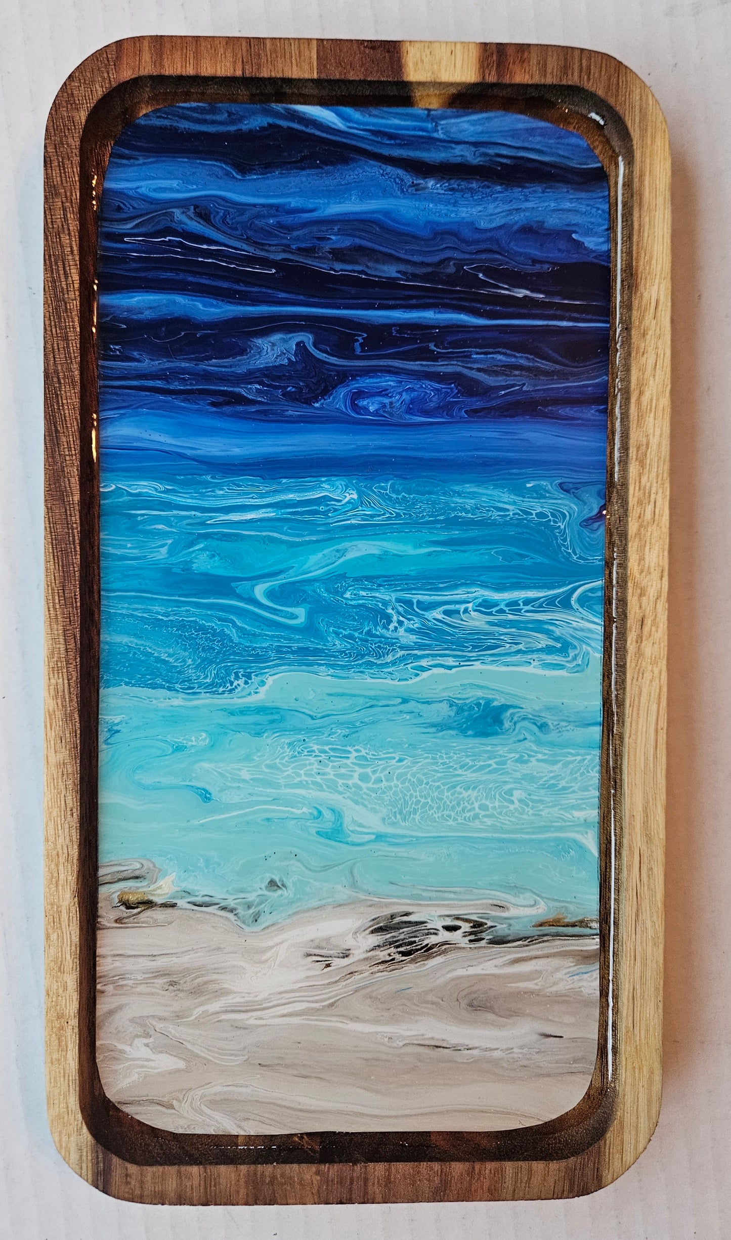 5 1/2 × 10 3/8 TRINKET TRAY - Night Beach 2