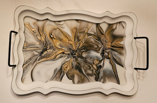 11 x 16 1/2 Serving Tray - Naturally Metallic 1