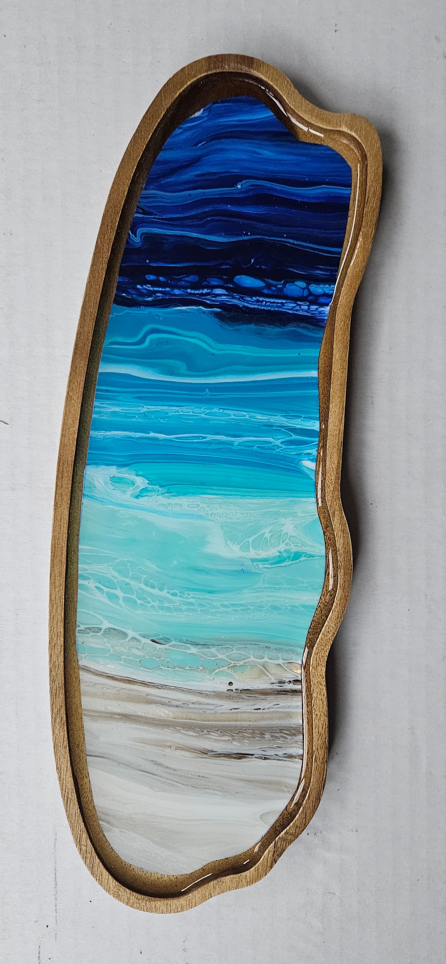 4 × 11 Wavey TRINKET TRAY - Night Beach 2