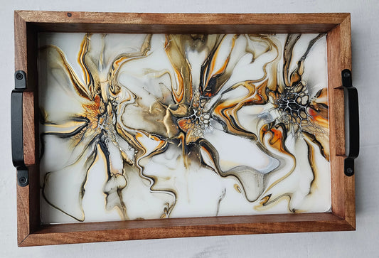 12 x 18 Acacia Serving Tray - Autumn Harvest