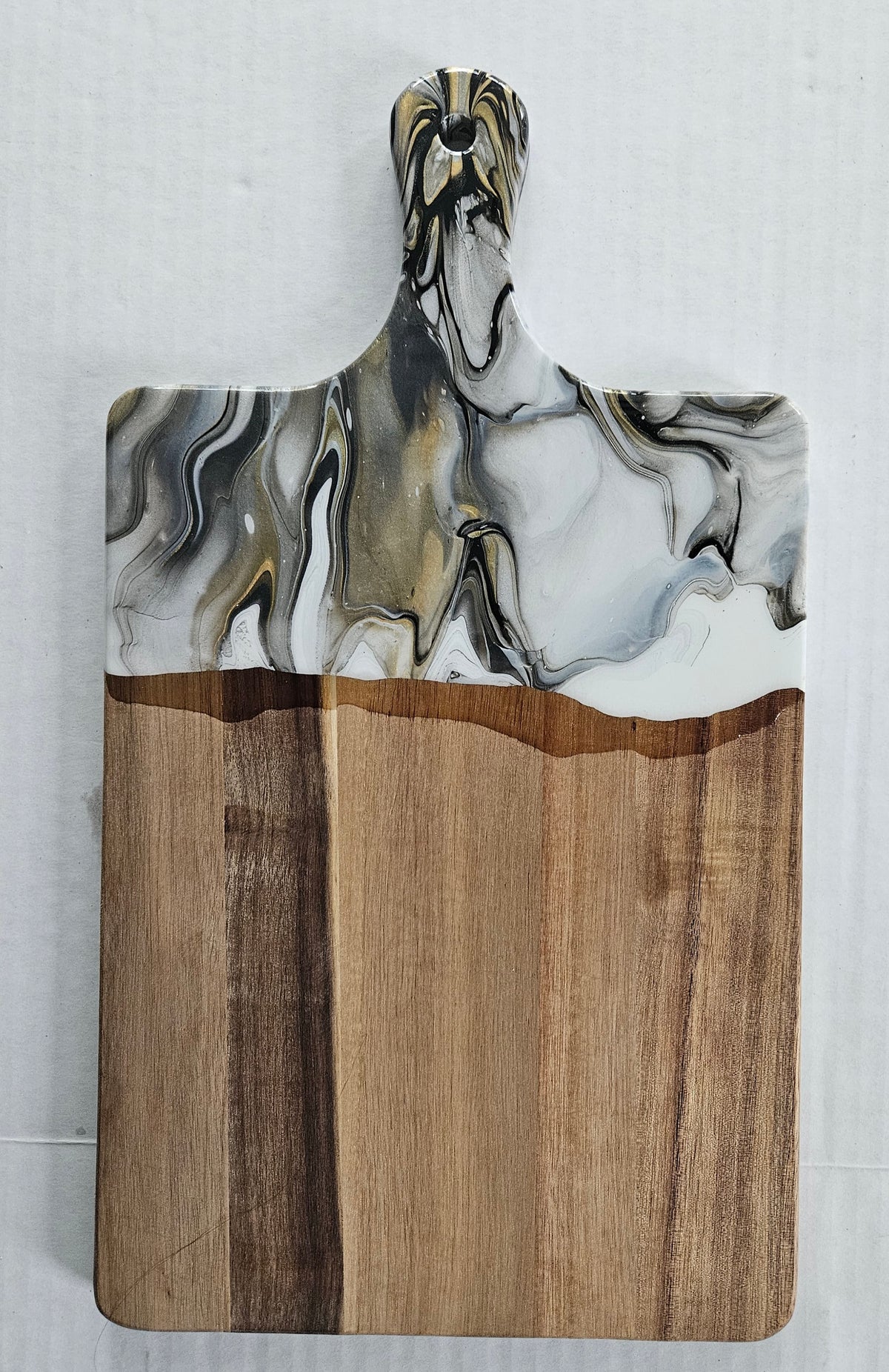 16 X 9 Acacia Serving Board - Naturally Metallic 1