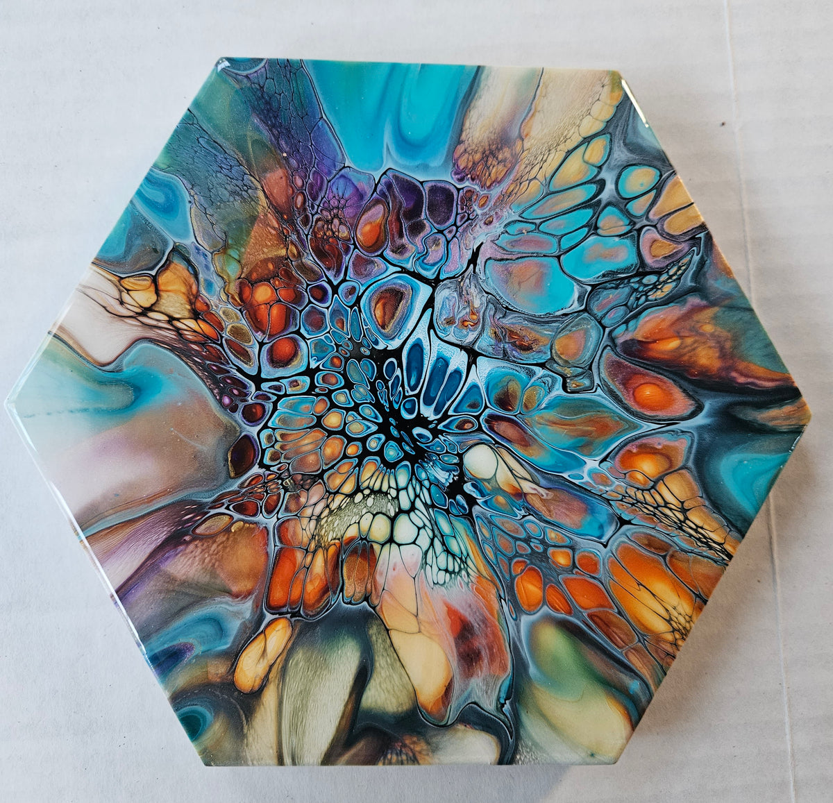 Trivet - Lg Hex - Colorfest
