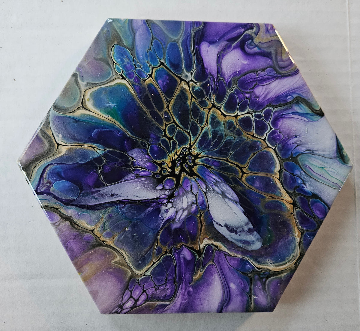 Trivet - Sm Hex - Lime Enchantment
