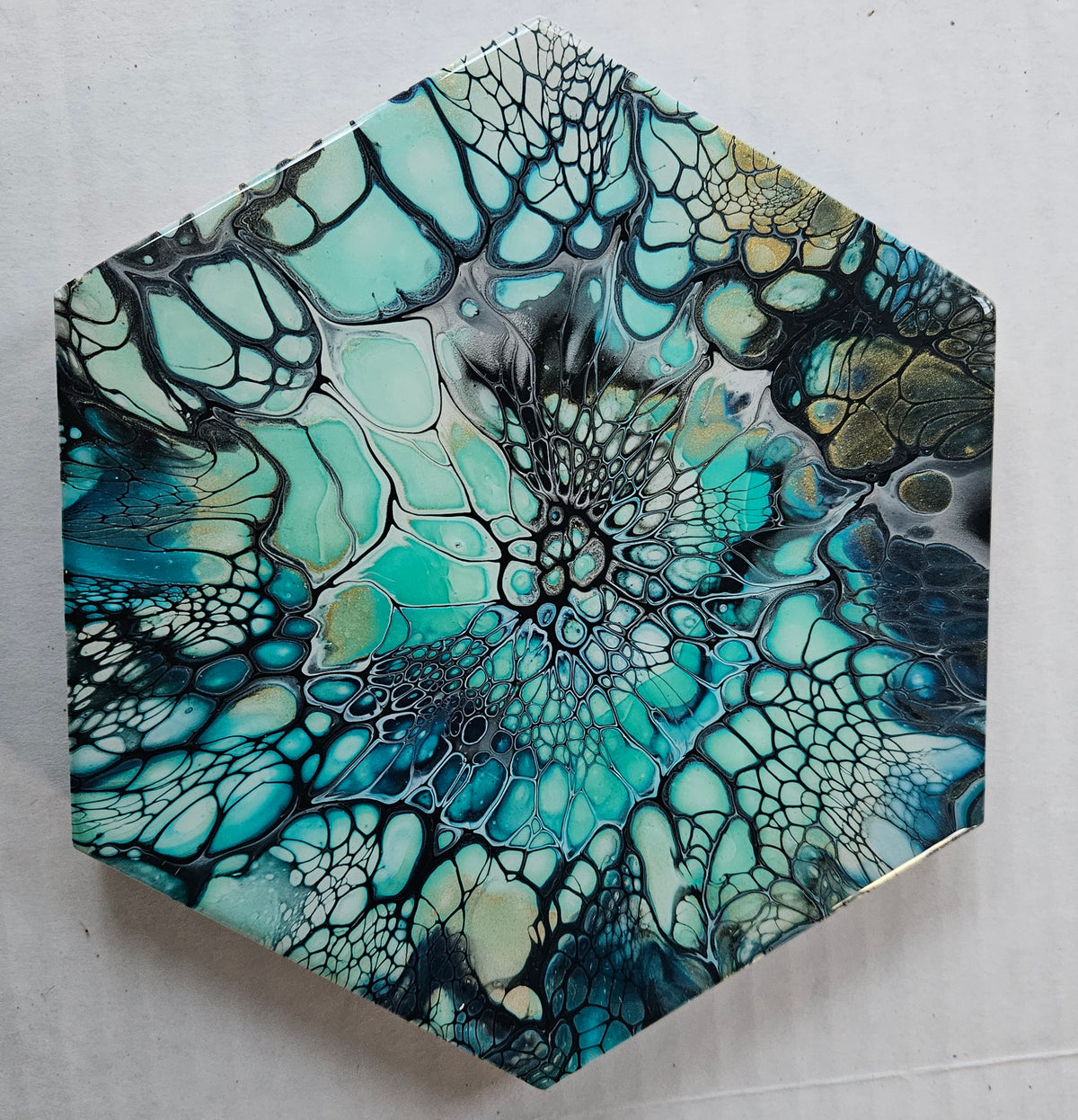 Trivet - Sm Hex - Cobalt Flash