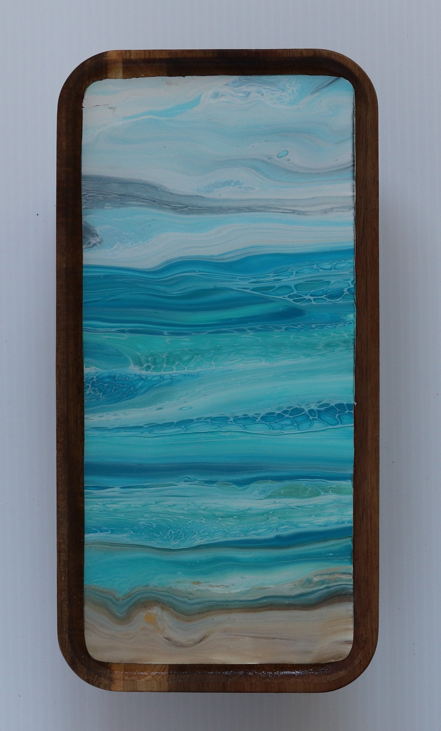 6 x 12 Trinket tray w/ legs - Beach 1