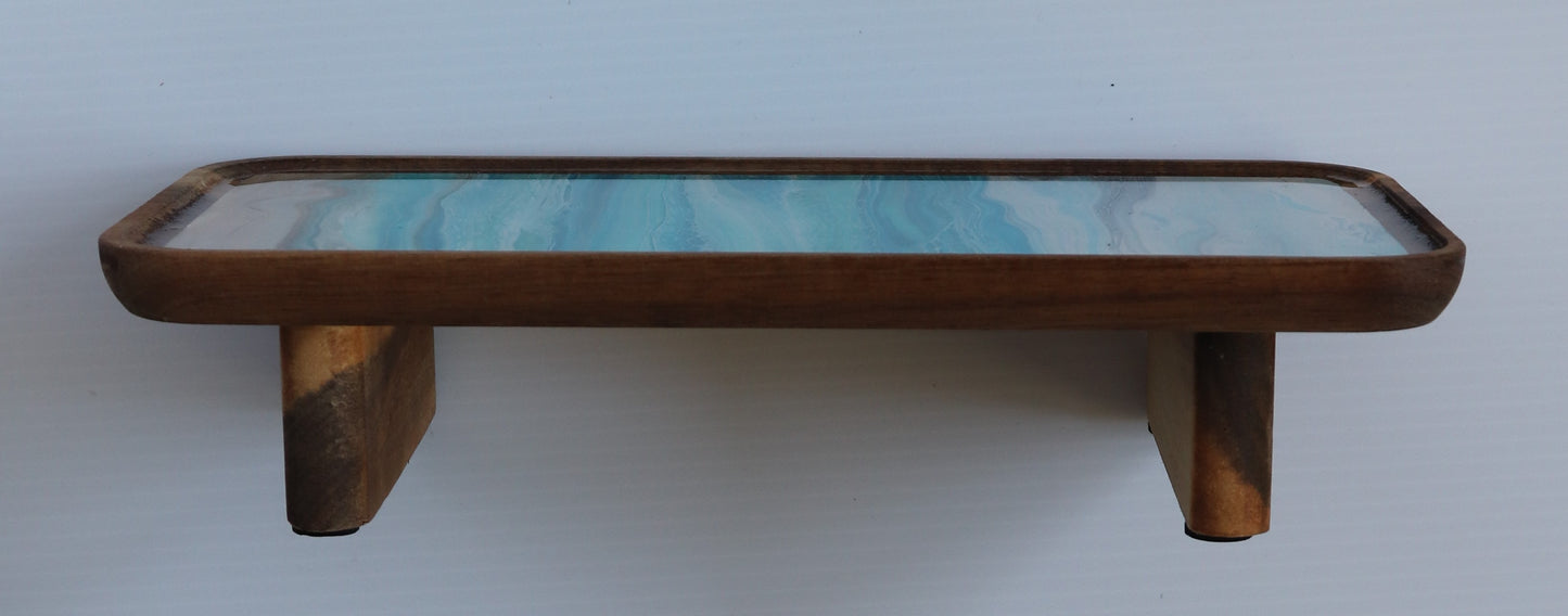 6 x 12 Trinket tray w/ legs - Beach 1