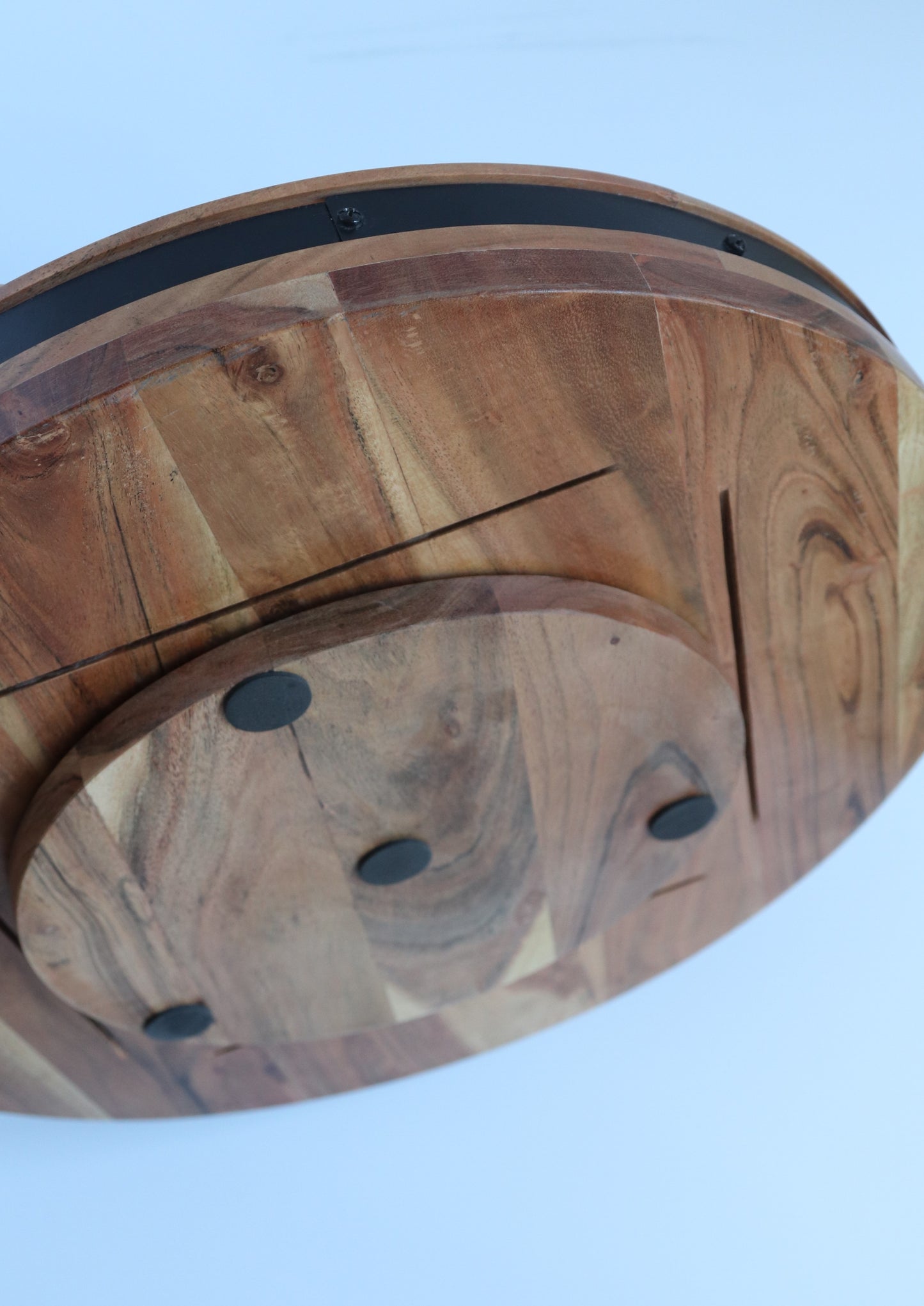 18" Acacia Lazy Susan - Beach 1