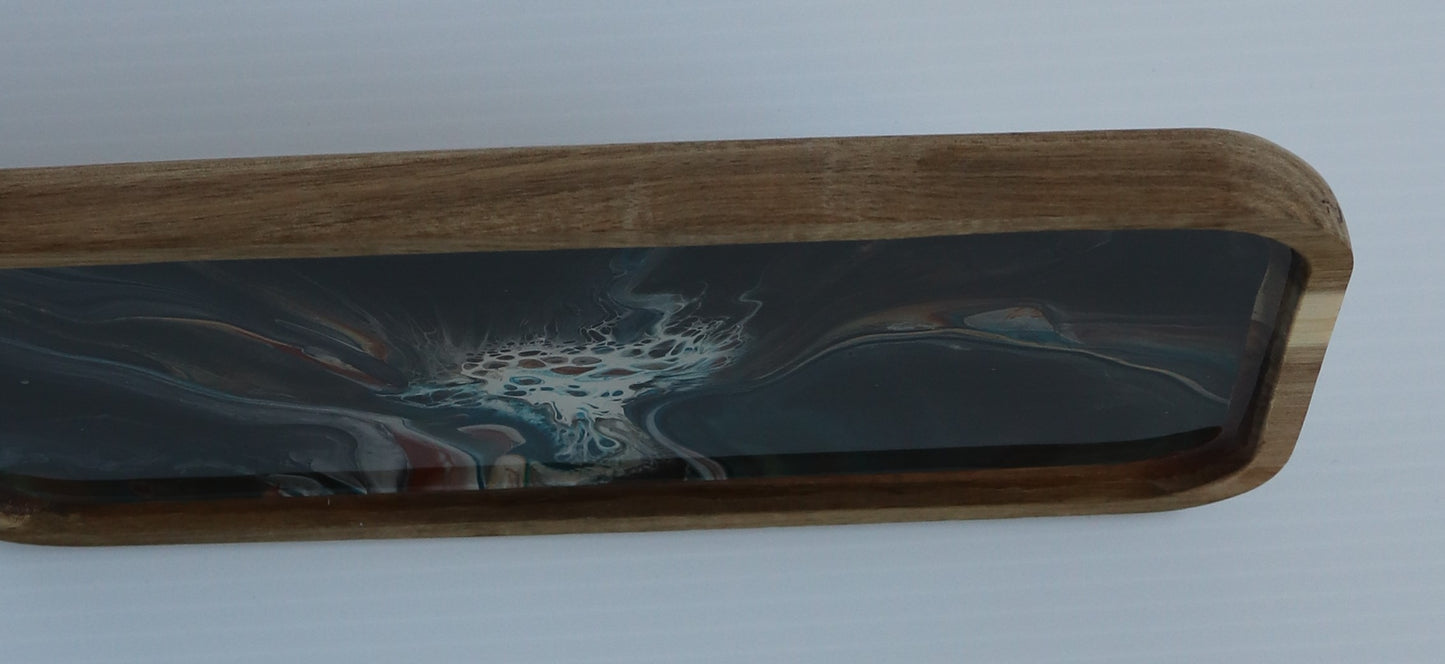 5 1/2 × 10 3/8 TRINKET TRAY - Black 1