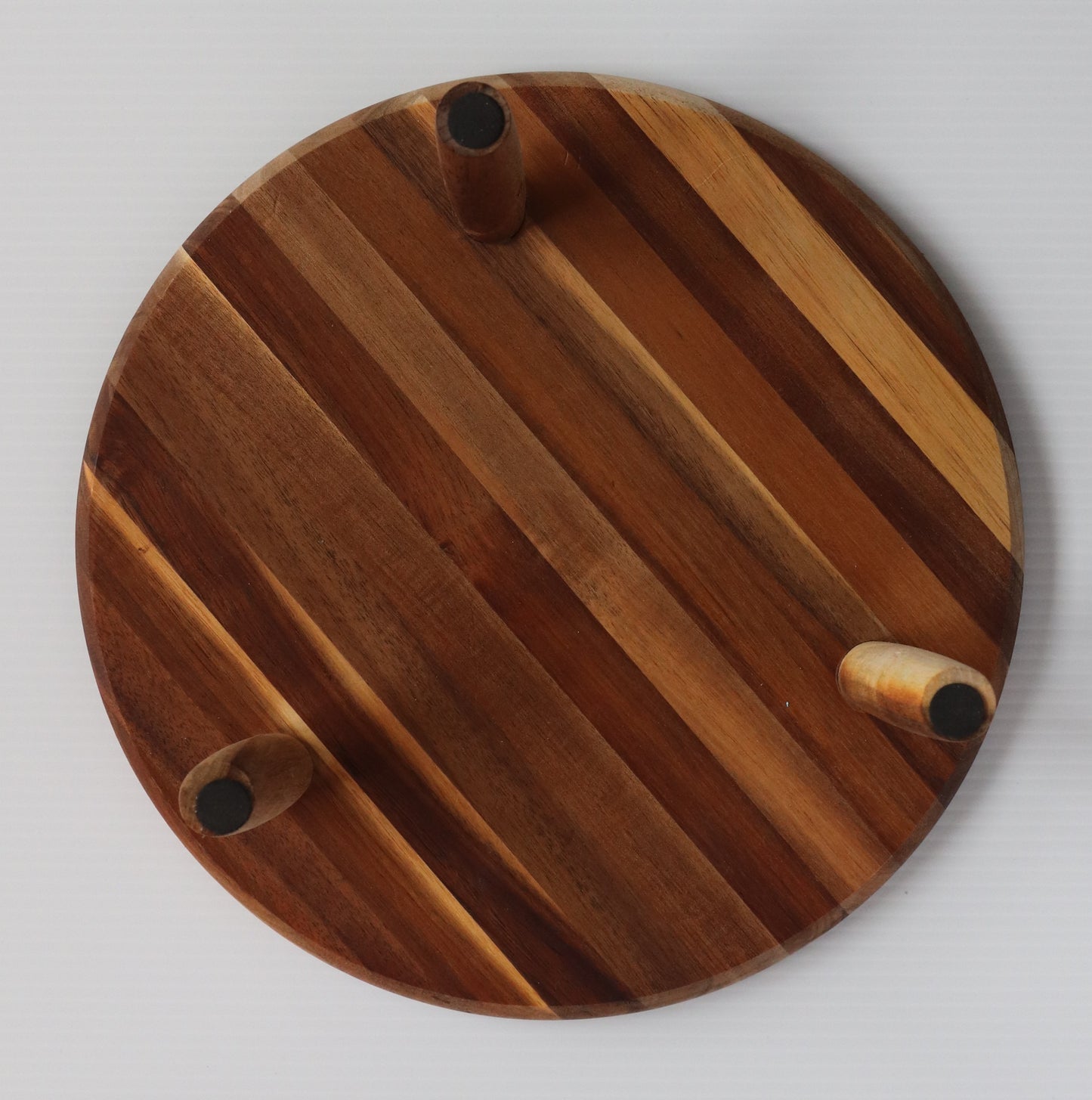 12 x 12 Round Trinket Tray w/ Legs - Metallic 2
