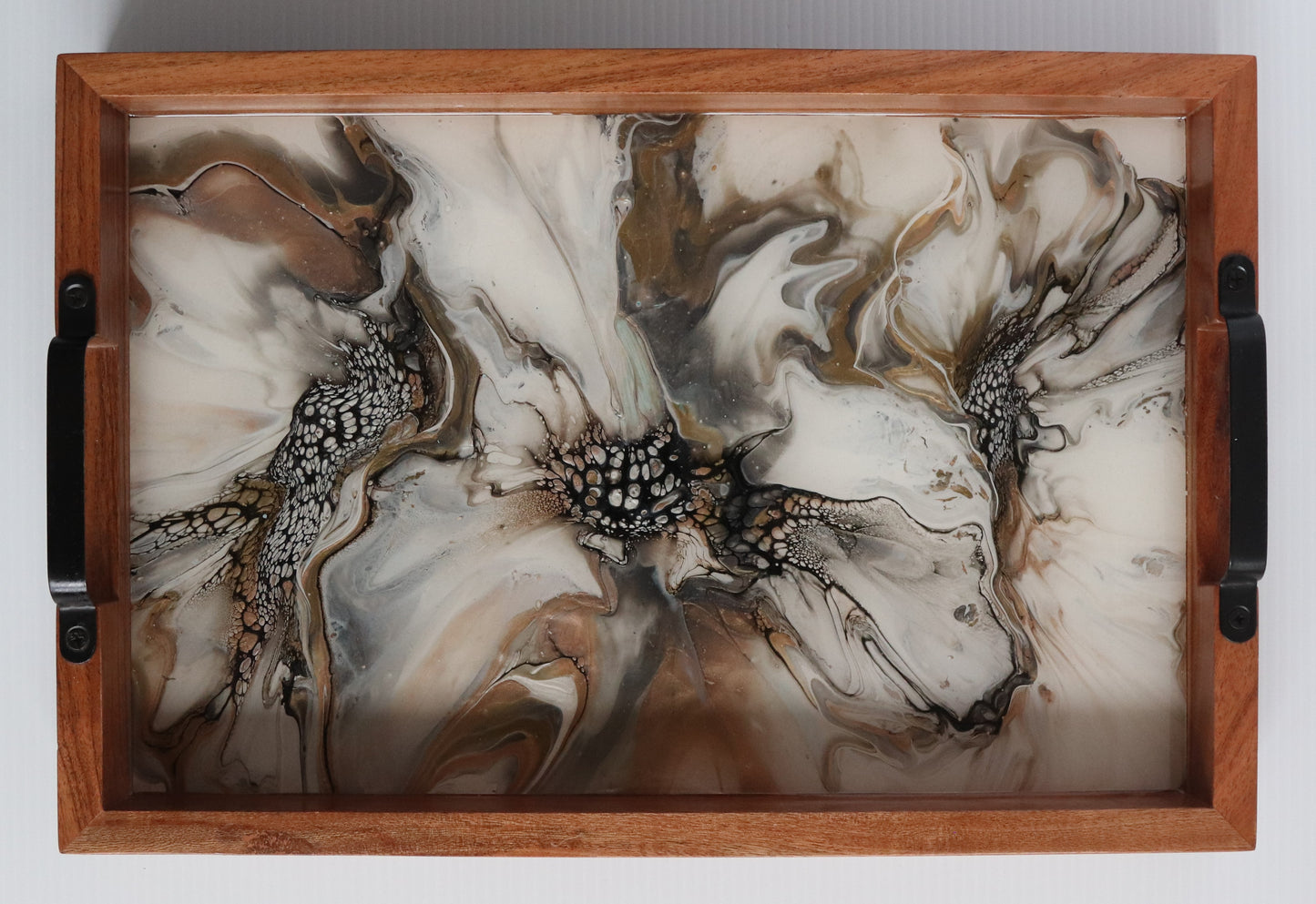 12 x 18 Acacia Serving Tray - Metallic 1