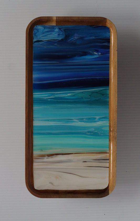 6 x 12 trinket tray w/ legs - Beach 4