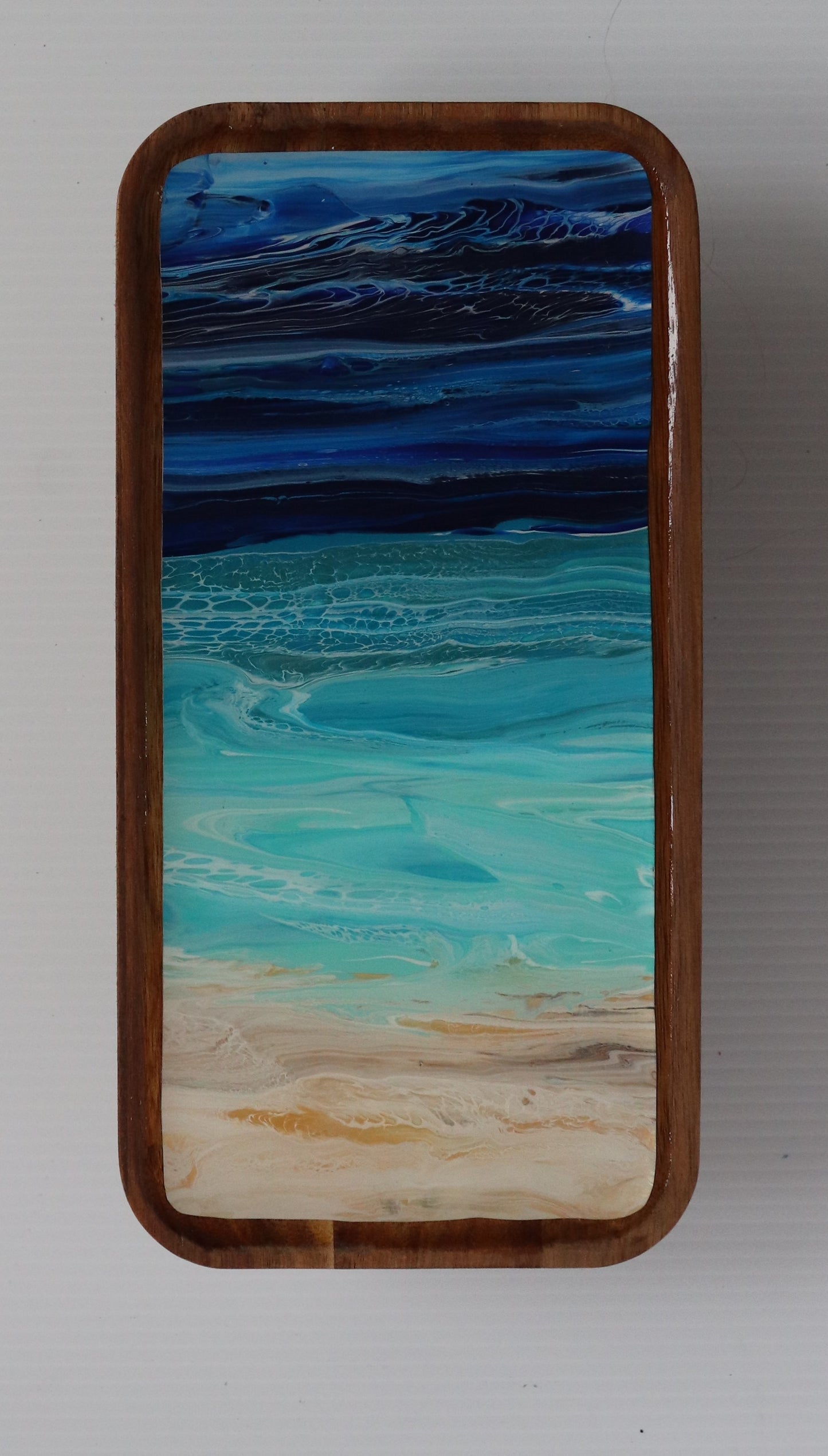 6 x 12 trinket tray w/ legs - Beach 5