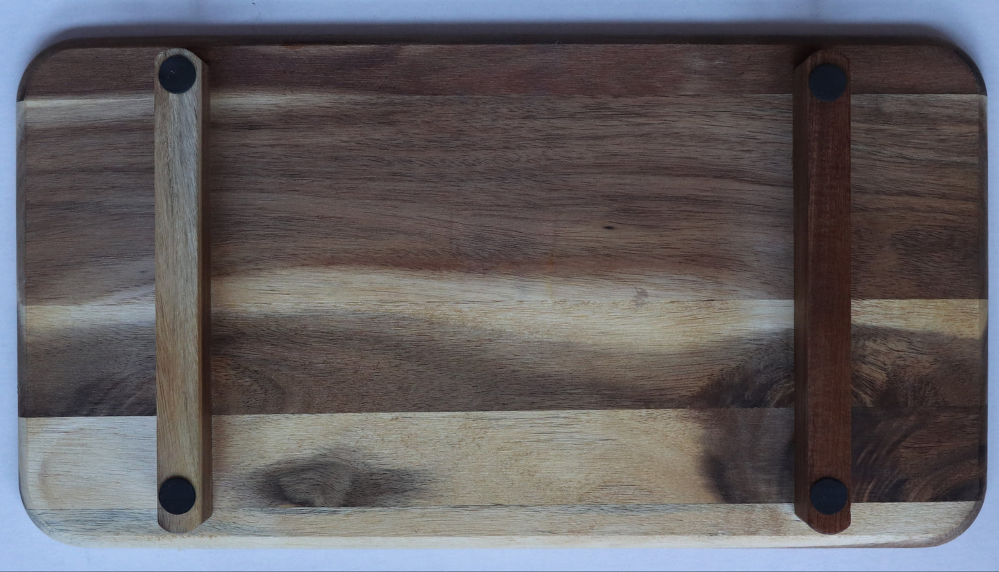 9 x 17 trinket tray w/ legs - Purple/Green 1