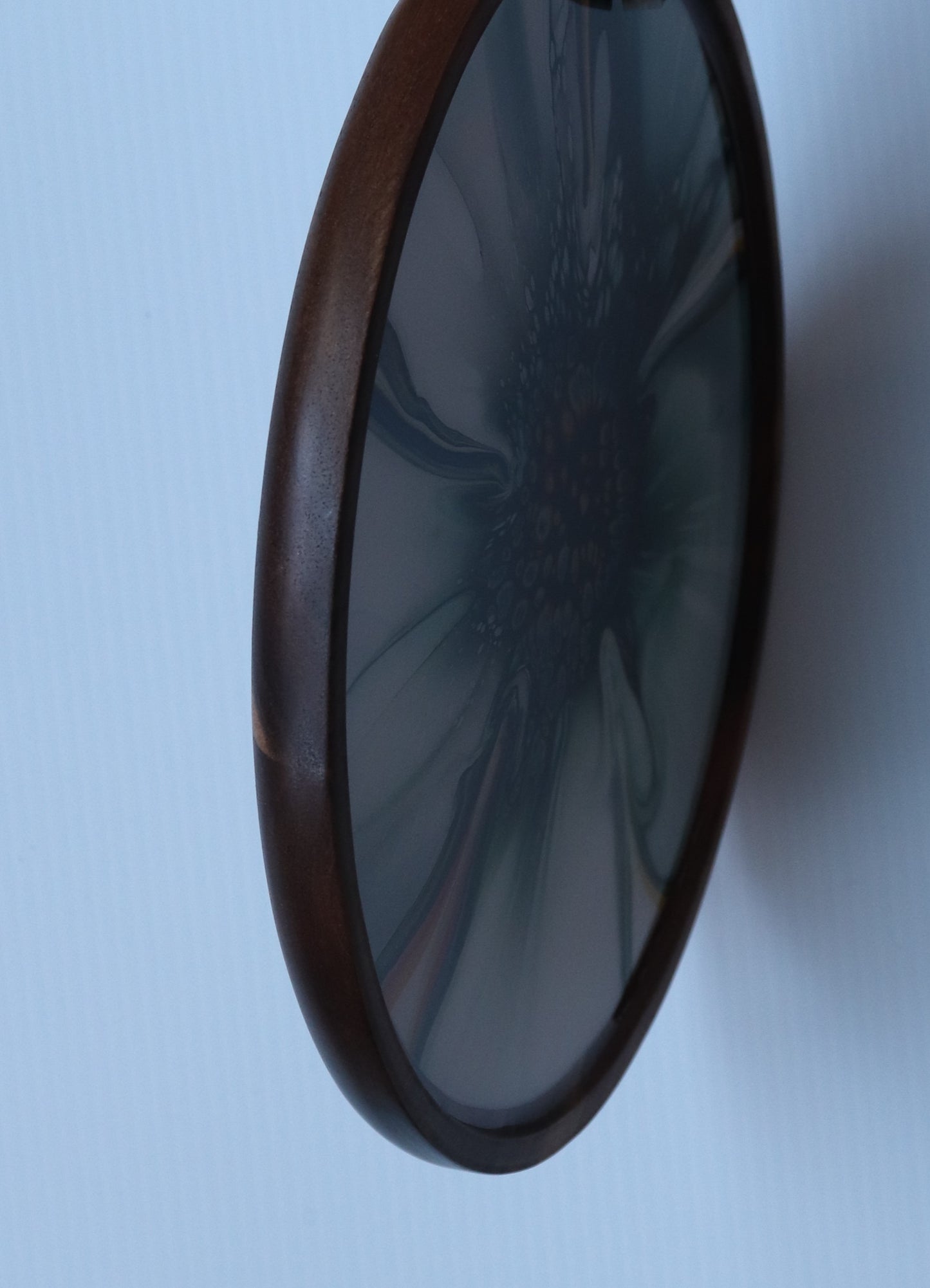 11 x 11 Round Trinket Tray - Green/Orange 1