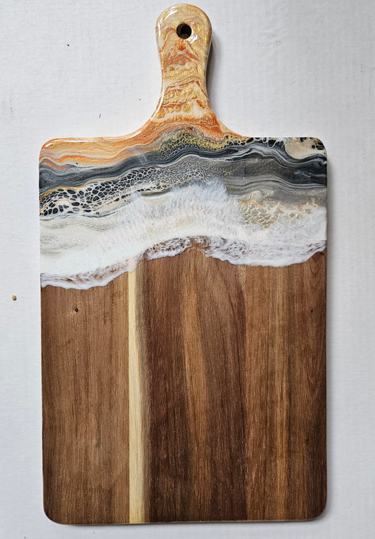 16 X 9 Acacia Serving Board - Metallic 1