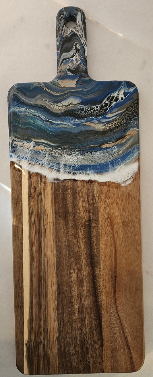 20 1/2 × 7 1/4 Serving Board - Winter Beach