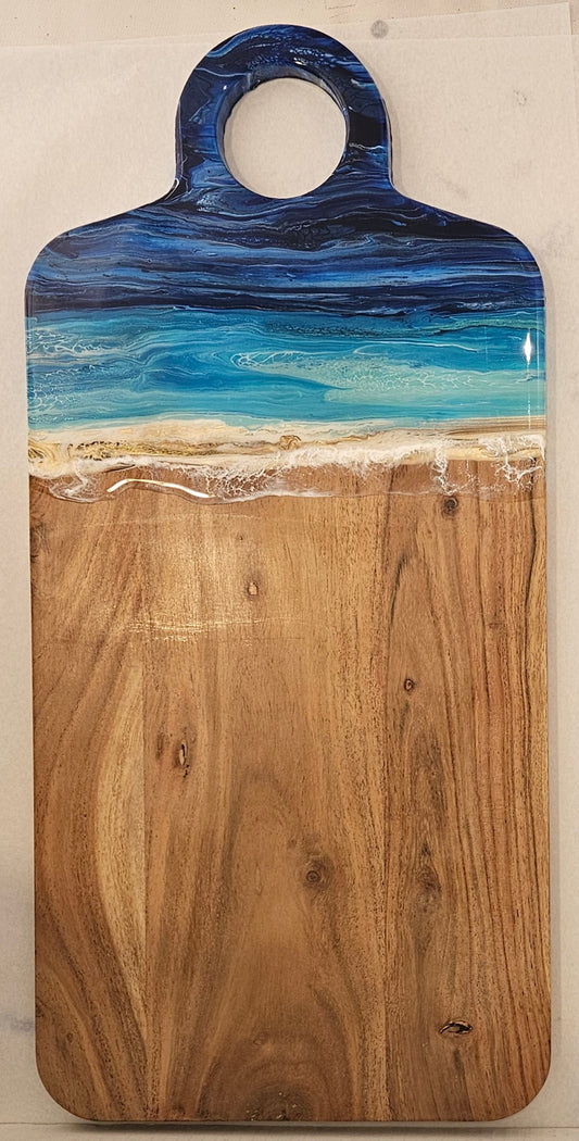 22 X 10 1/2" Serving Board - Night Beach 2